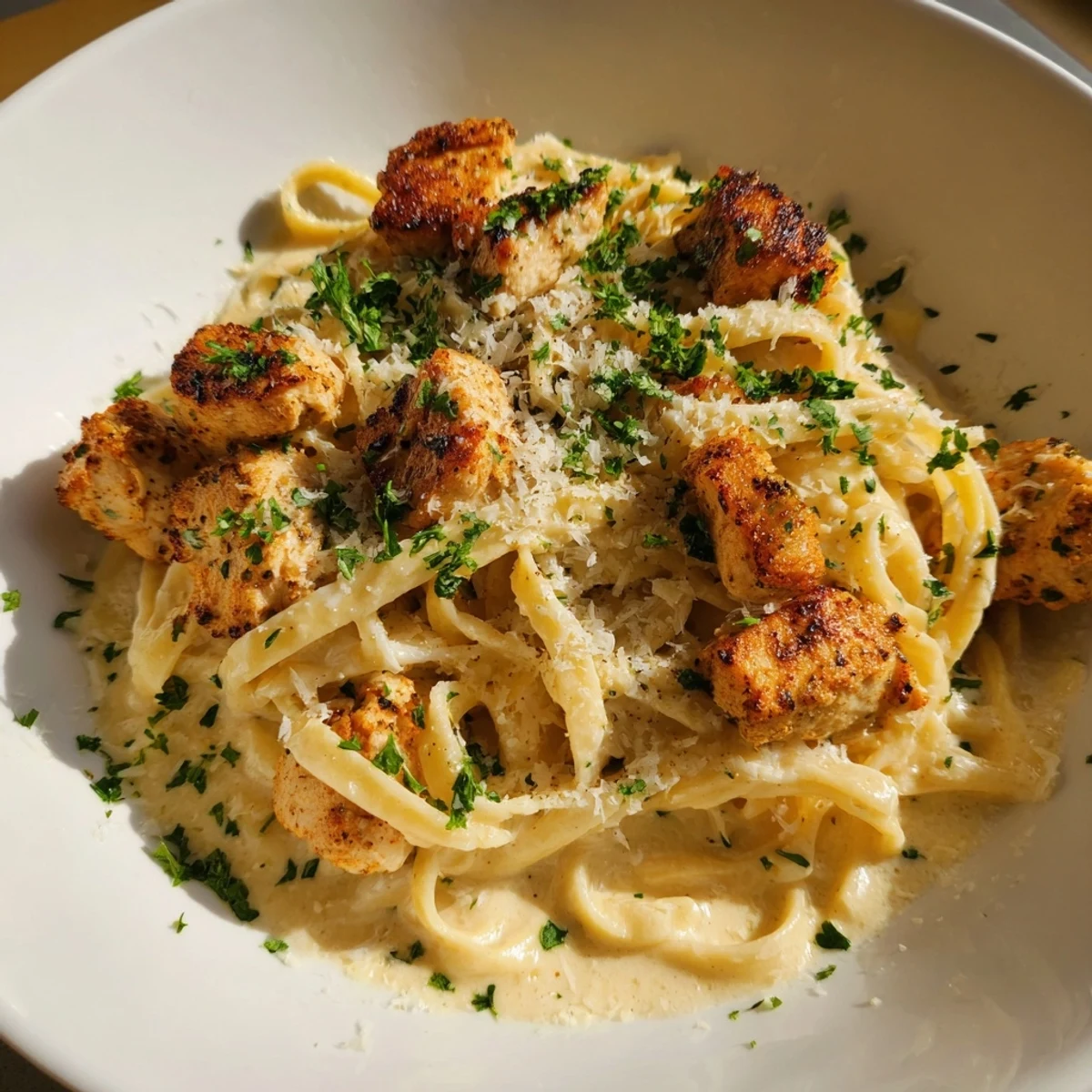 Cowboy Butter Chicken Pasta: A creamy, vibrant dish showcasing tender chicken and perfectly cooked pasta.