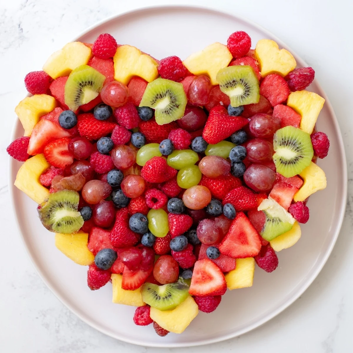 The healthy Sweetheart Fruit Board is a gorgeous heart-shaped assortment, ideal for a memorable, refreshing dessert.