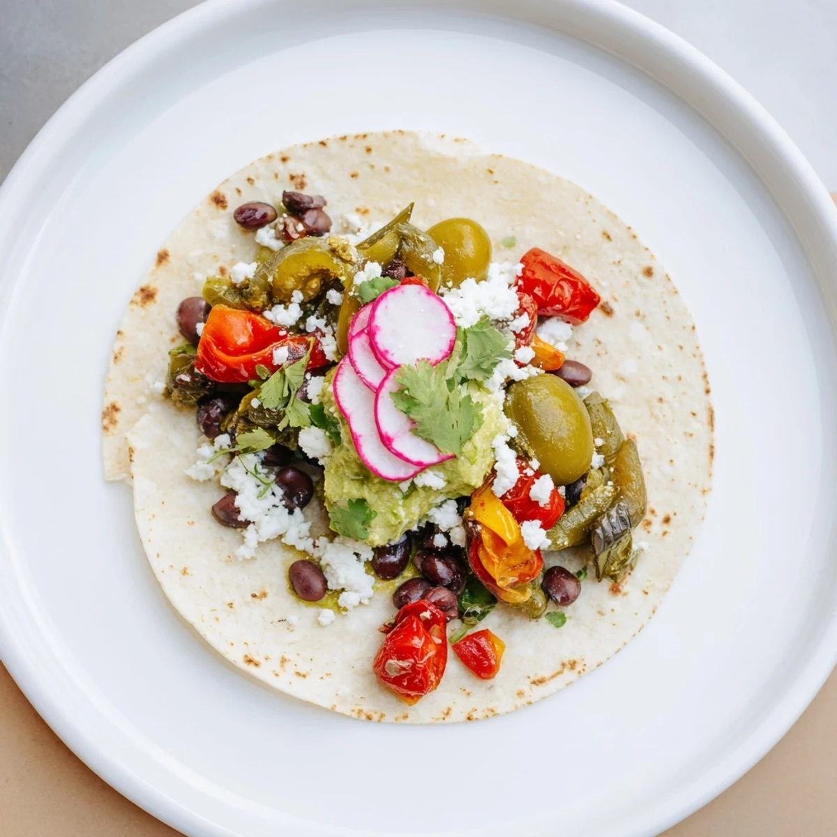 Vibrantly arranged Desert Bloom Cactus Taco Board with warm tortillas, fresh toppings, and zesty salsas for everyone.