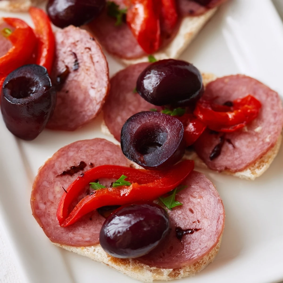 The Crimson Tide appetizer, with chorizo and cherries, offers a beautiful taste sensation.