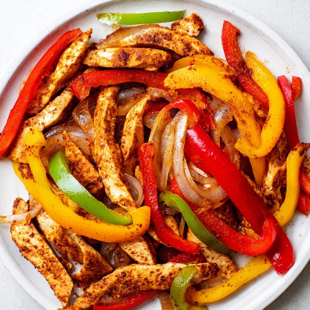 Golden, roasted sheet-pan chicken fajitas: a flavorful, weeknight Tex-Mex dinner idea.