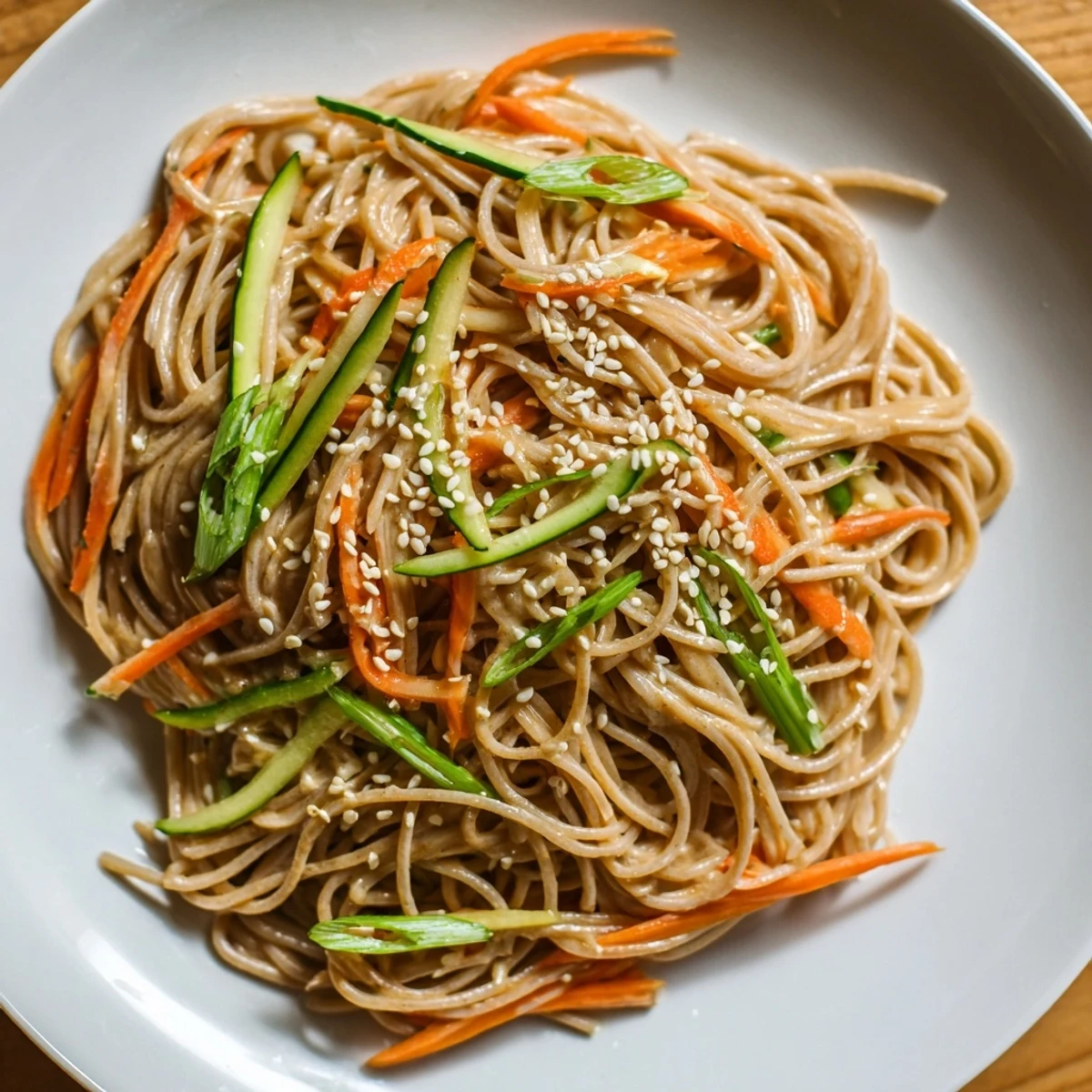 These chilled noodle lunch cups are ready to grab-and-go; with a savory soy sauce dressing visible.