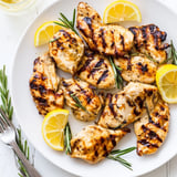 Succulent Lemon Rosemary Grilled Chicken sizzling on the grill, ready to enjoy on warm evenings.
