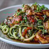 Healthy Easy Zucchini Noodle Stir Fry
