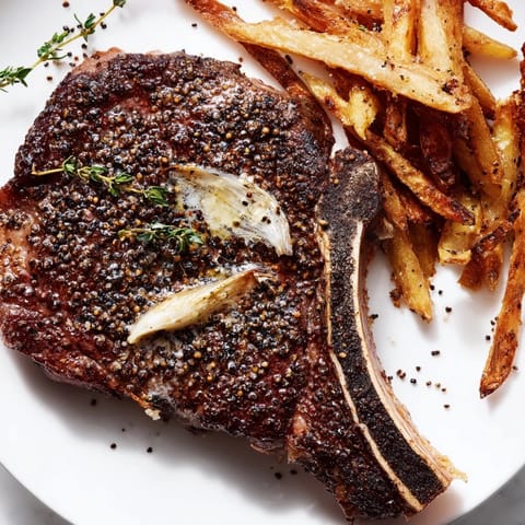 Classic Peppercorn Ribeye Steak