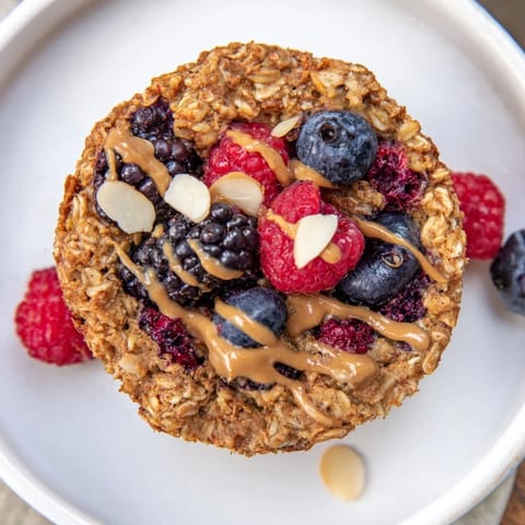 Baked Oatmeal Cups Berries