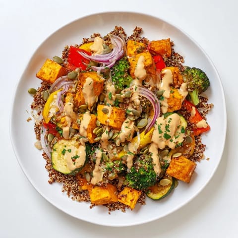 Quinoa Bowl Roasted Veggies