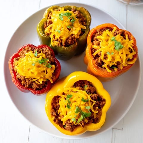 Sloppy Joe Stuffed Peppers