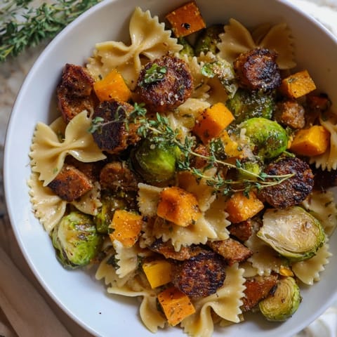 Autumn Sausage Pasta Squash