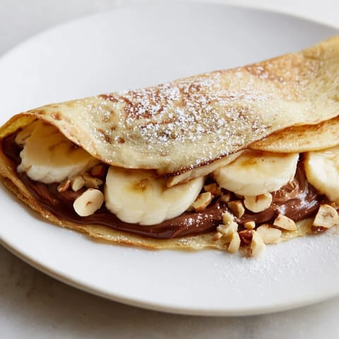 Banana Nutella Folded Tortilla