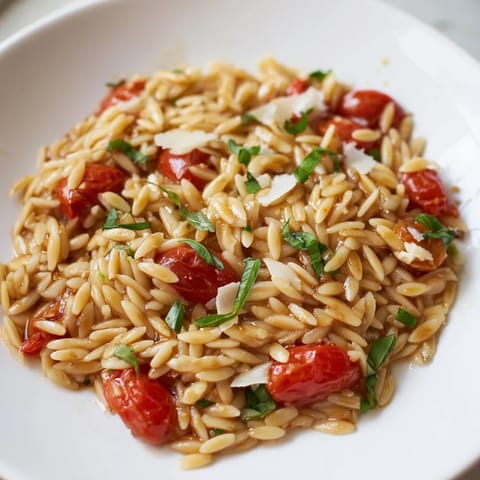 Orzo Tomato Parmesan Dish