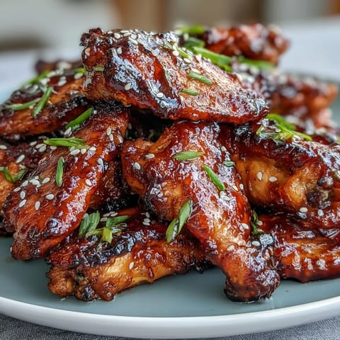 Savory Coca Cola Chicken Wings served hot on a platter with steamed white rice for a complete meal.