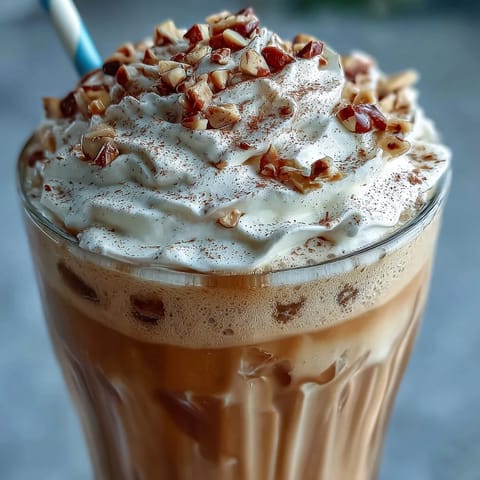 Smooth and aromatic Hojicha milkshake blending toasted green tea powder with rich vanilla ice cream and cold milk for a cozy treat.