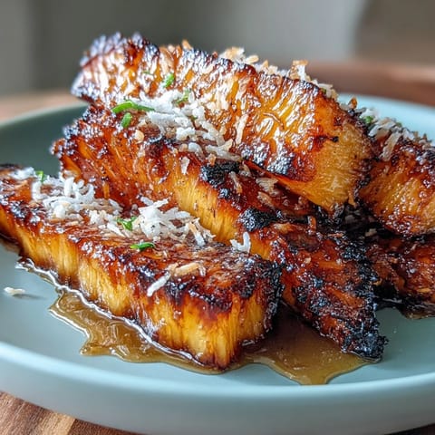 Honey Lime Roasted Pineapple