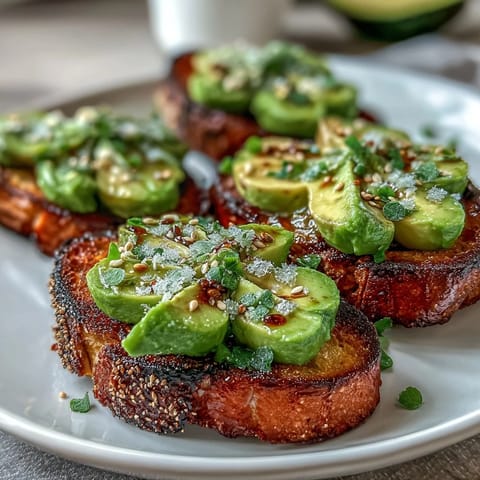 Shamrock avocado toast with everything seasoning on whole grain bread, garnished with fresh chives for a festive breakfast.