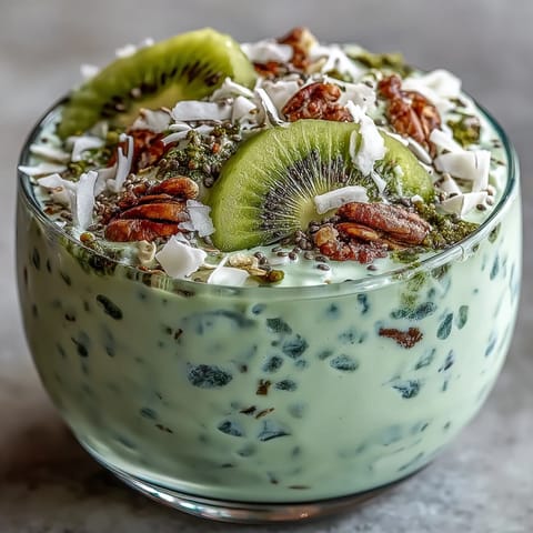 Matcha Coconut Chia Oats
