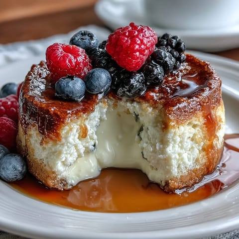 Creamy cottage cheese cheesecake cups topped with fresh berries, offering a high-protein, gluten-free dessert option.