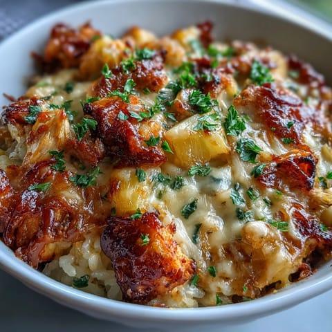 Pineapple Chicken Rice Cheese