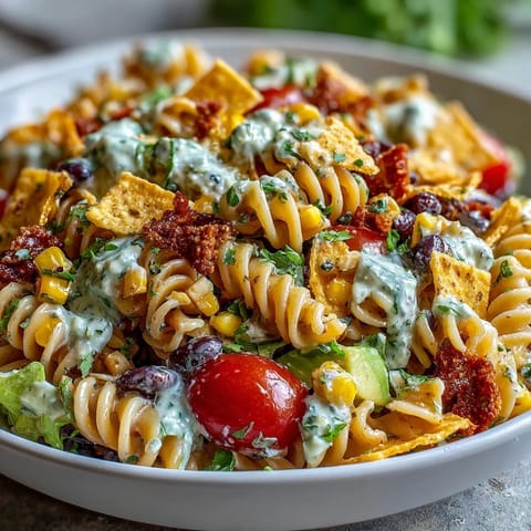 Easy Taco Pasta Salad Summer