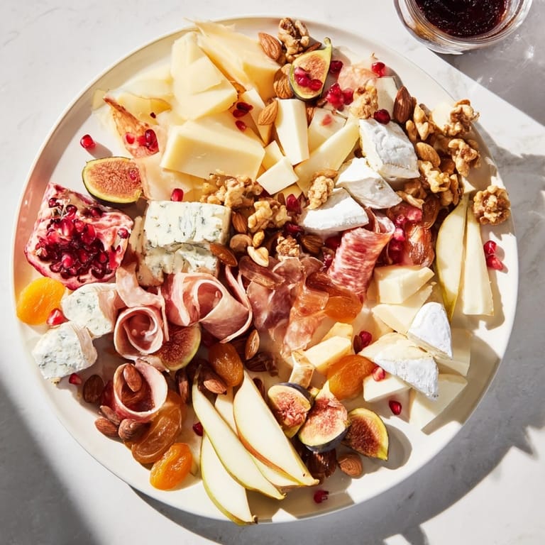 Celebrate with a Moments Magiques Plateau Bonne Année 2026! Imagine the festive array of fresh fruit and savory bites.