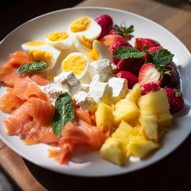 This delicious Good Morning Sun Breakfast Board presents a bright, inviting spread, perfect for a cheerful morning feast.