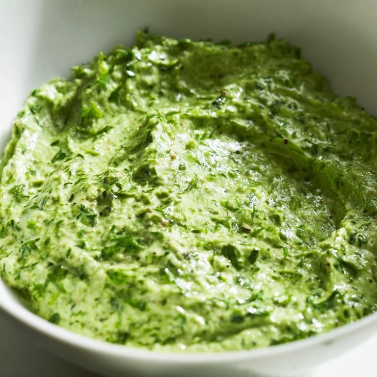 Fresh and flavorful Green Goddess Dip, a perfect appetizer with creamy, herb-packed goodness inside.