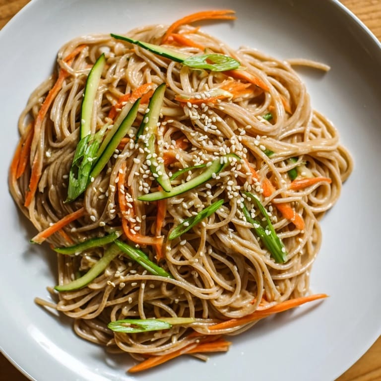 These chilled noodle lunch cups are ready to grab-and-go; with a savory soy sauce dressing visible.