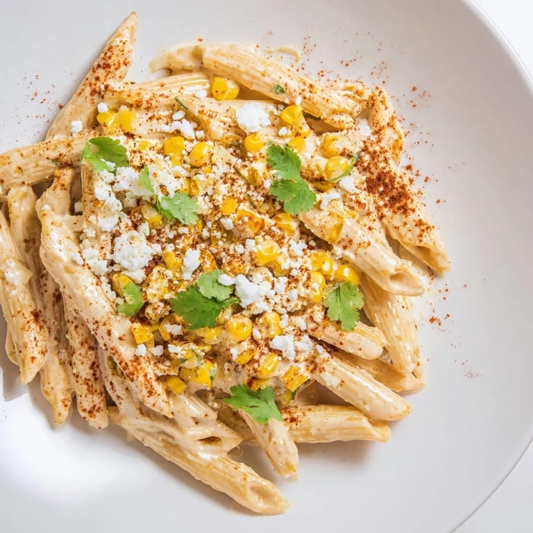 Bright, flavorful Mexican Street Corn Pasta awaits, featuring zesty lime and a creamy sauce.