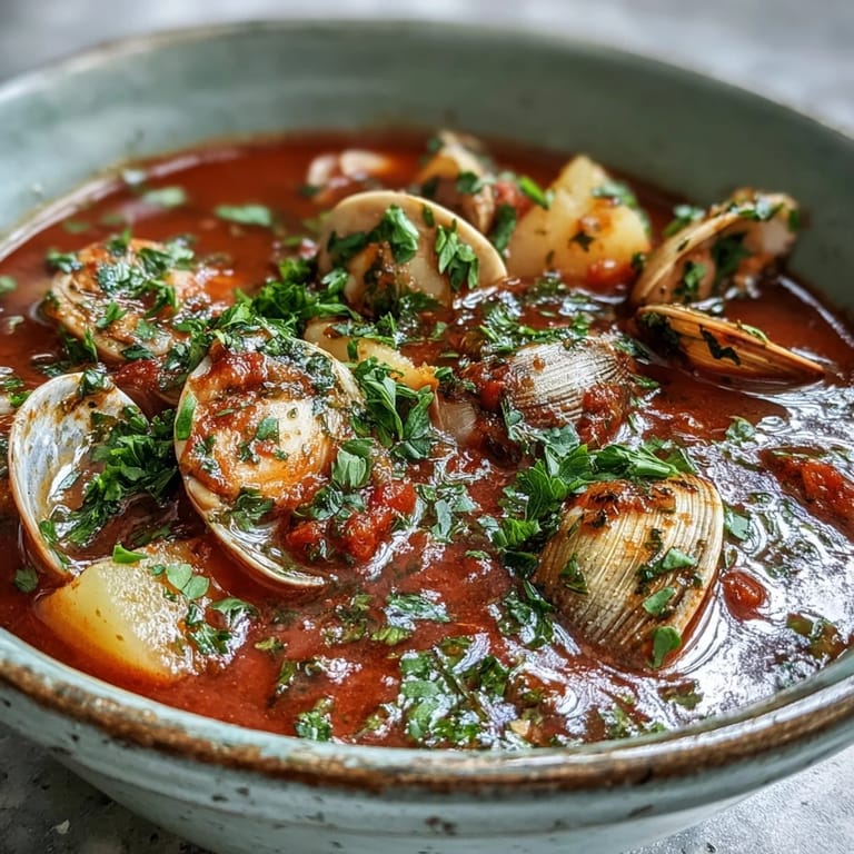 Steaming Manhattan Clam Chowder reveals a vibrant tomato-based broth brimming with chunky vegetables, chopped clams, and herbs, perfect alongside oyster crackers and crusty bread for dipping.