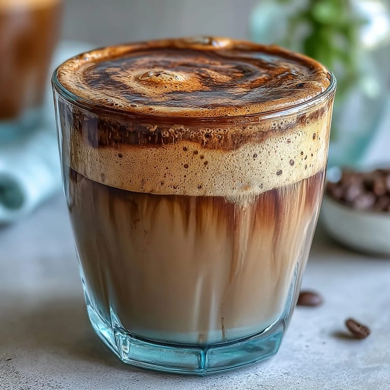 Velvety hojicha flat white featuring toasted tea flavor and smooth microfoam, perfect for chilly mornings.