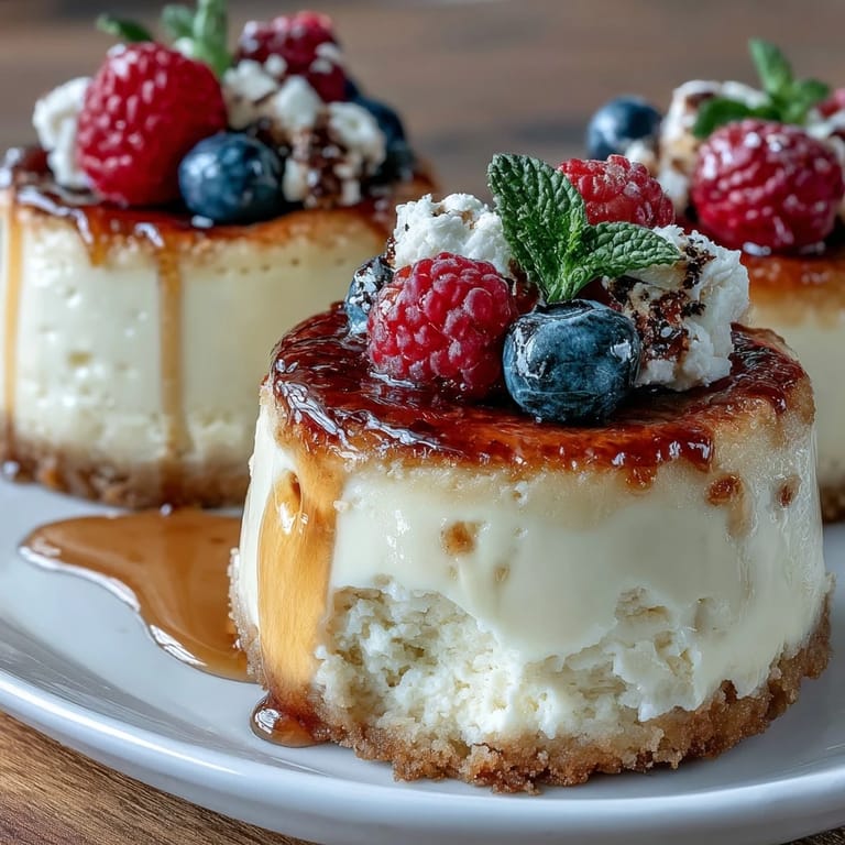 Silky smooth cottage cheese cheesecake cups with a crunchy almond flour crust, perfect for a healthy snack or treat.