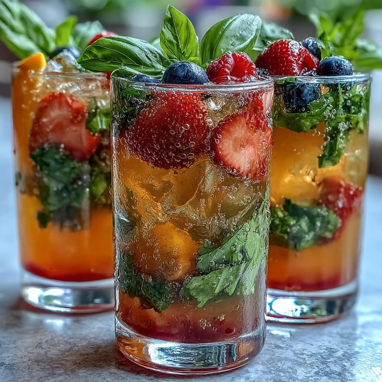 Vibrant lemonade bar with colorful fruit mix-ins, herb sprigs, and sparkling water options for a fun, interactive summer beverage experience.