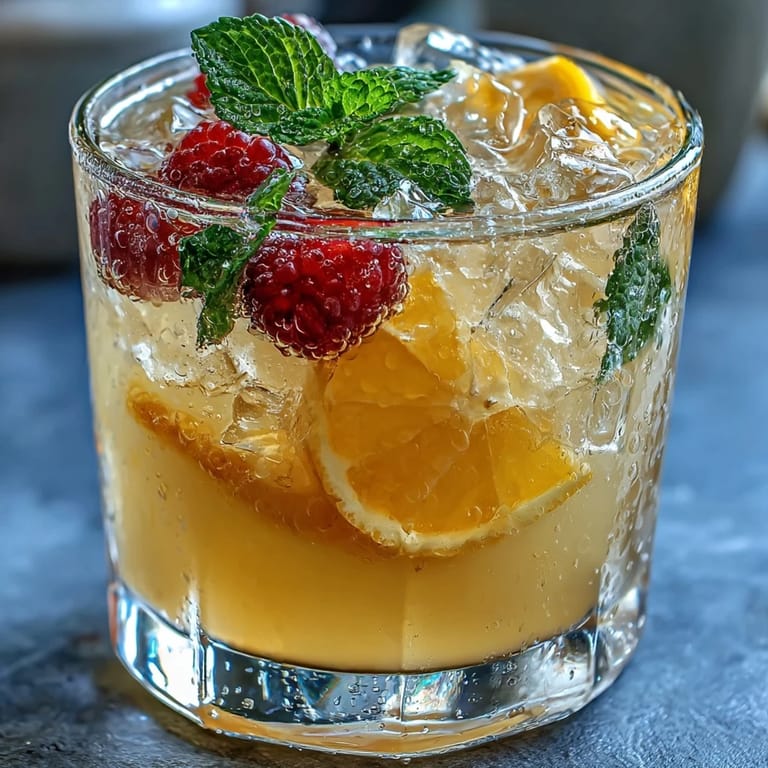 Guests enjoy a refreshing self-serve lemonade bar with colorful fruit and herb add-ins.  