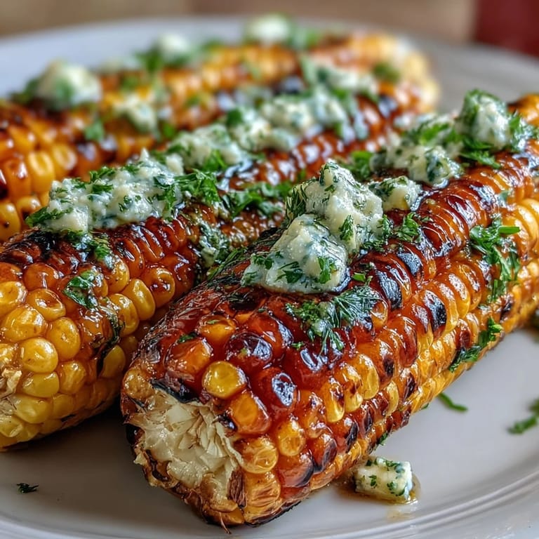 Festive Memorial Day grilled corn, topped with vibrant, flavorful butter mixtures.
