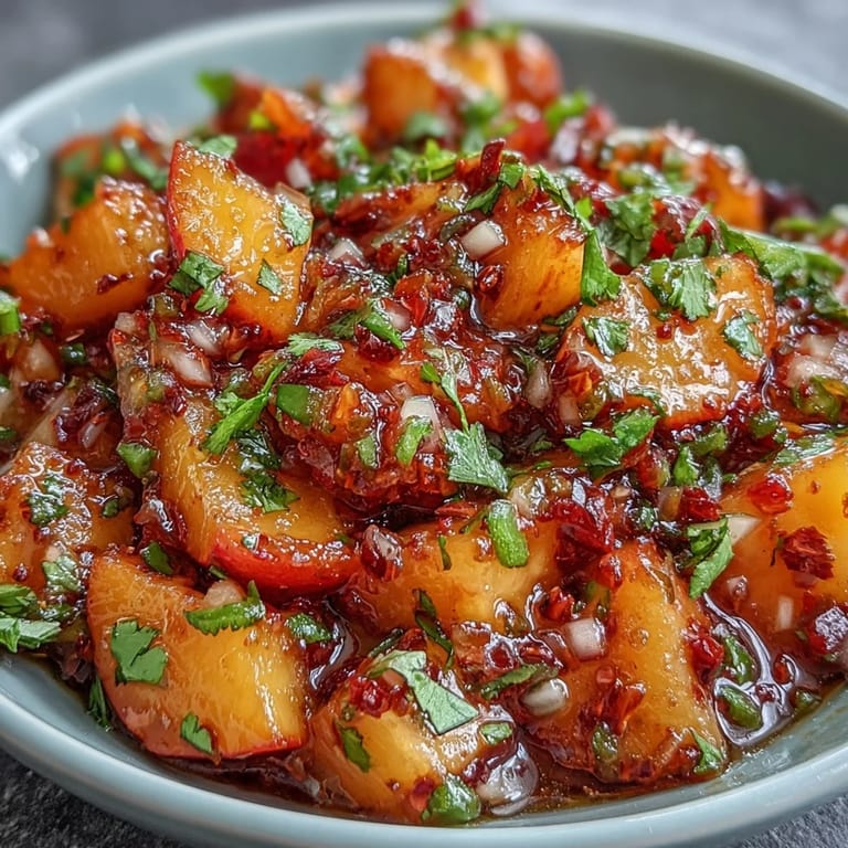 Fresh Peach Jalapeño Salsa shines, perfect topping for summer grilled fish.