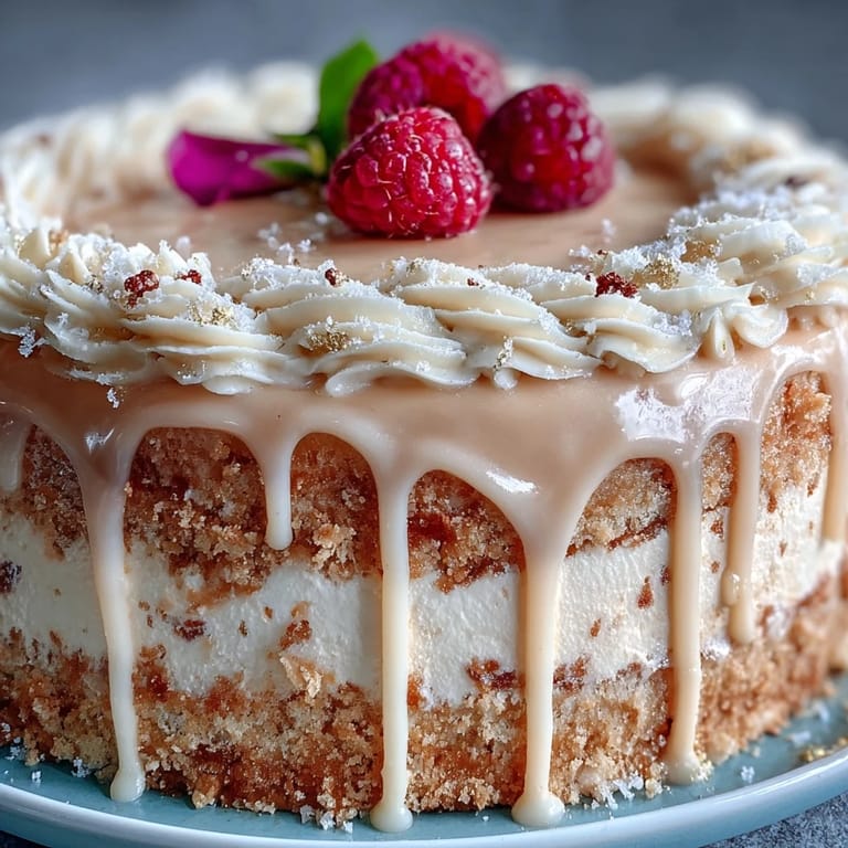 A stunning Bridal Shower Rosé Velvet Cake with luscious gold accents.