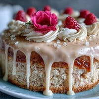 Bridal Shower Rosé Velvet Cake glistening with elegant gold drip.
